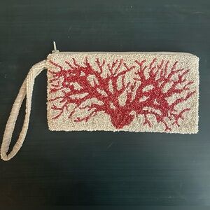 Moyna beaded small wristlet